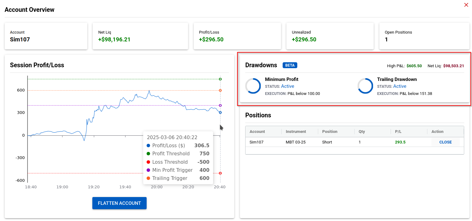 ninjatrader account management overview